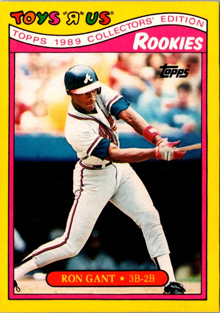 1989 Topps Toys'R'Us Rookies Ron Gant