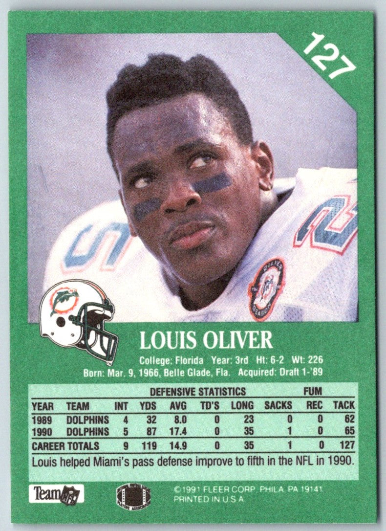 1991 Fleer Louis Oliver