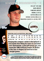 1999 Stadium Club Giuseppe Chiaramonte #145 Rookie