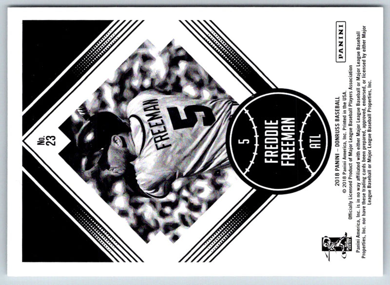 2018 Donruss Freddie Freeman