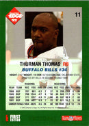 1992 Collector's Edge Thurman Thomas