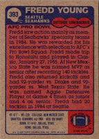 1985 Topps Fredd Young #393 Rookie