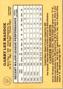 1985 Donruss Garry Maddox