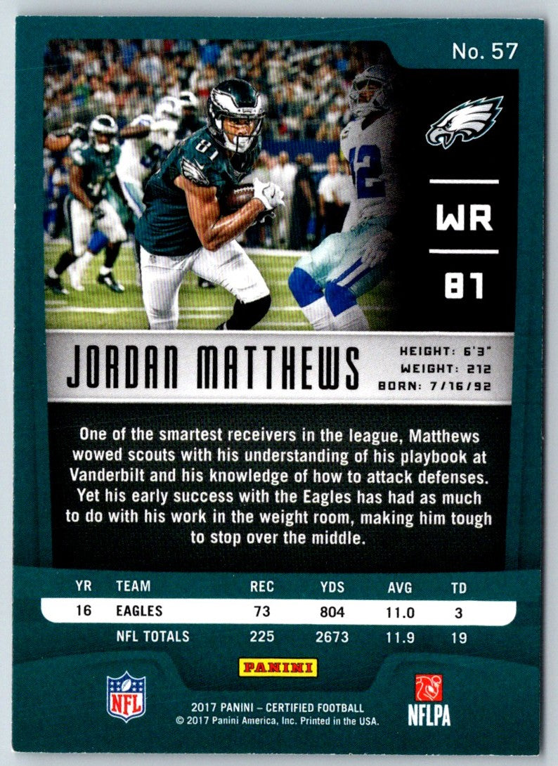 2017 Panini Certified Jordan Matthews