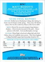 2008 Bowman Prospects Matt Rizzotti #BP87