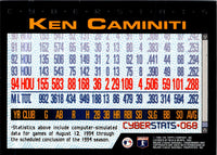1995 Topps CyberStats (Spectralight) Ken Caminiti #68