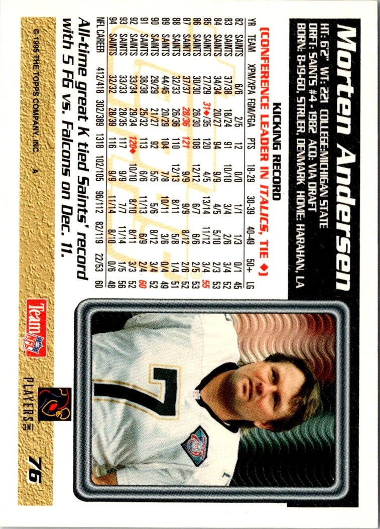 1995 Topps Morten Andersen