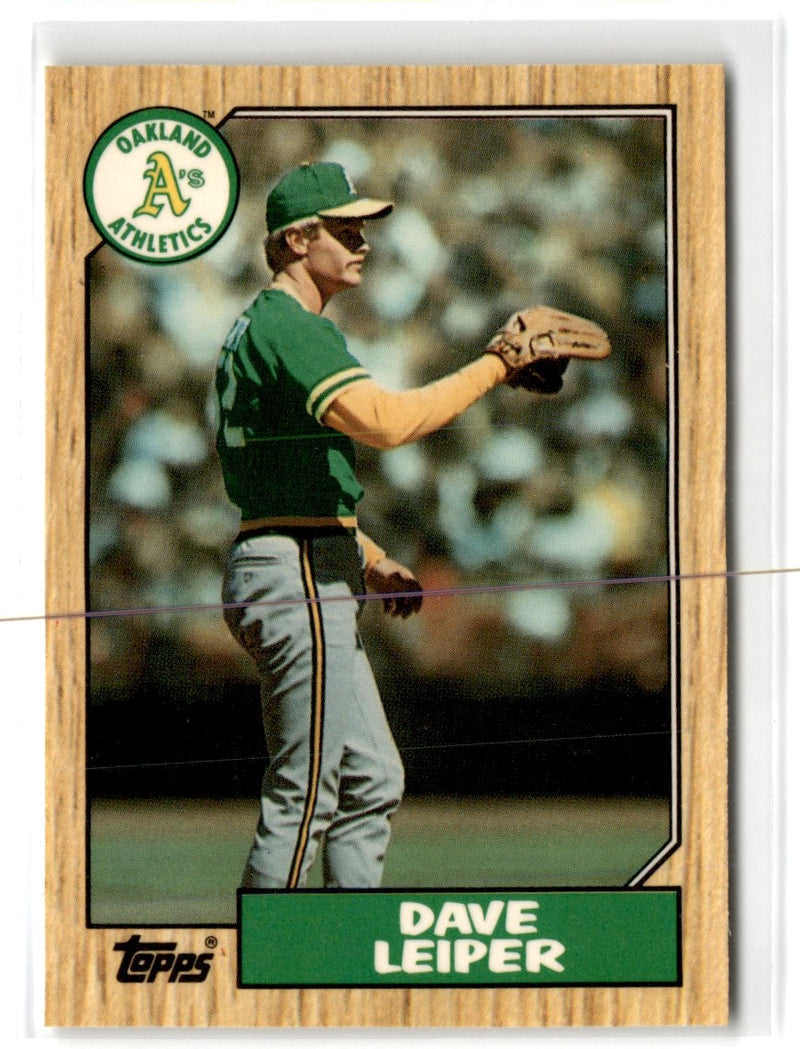 1987 Topps Tiffany Dave Leiper