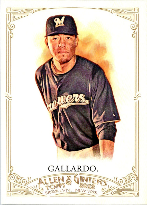 2012 Topps Allen & Ginter Yovani Gallardo #222