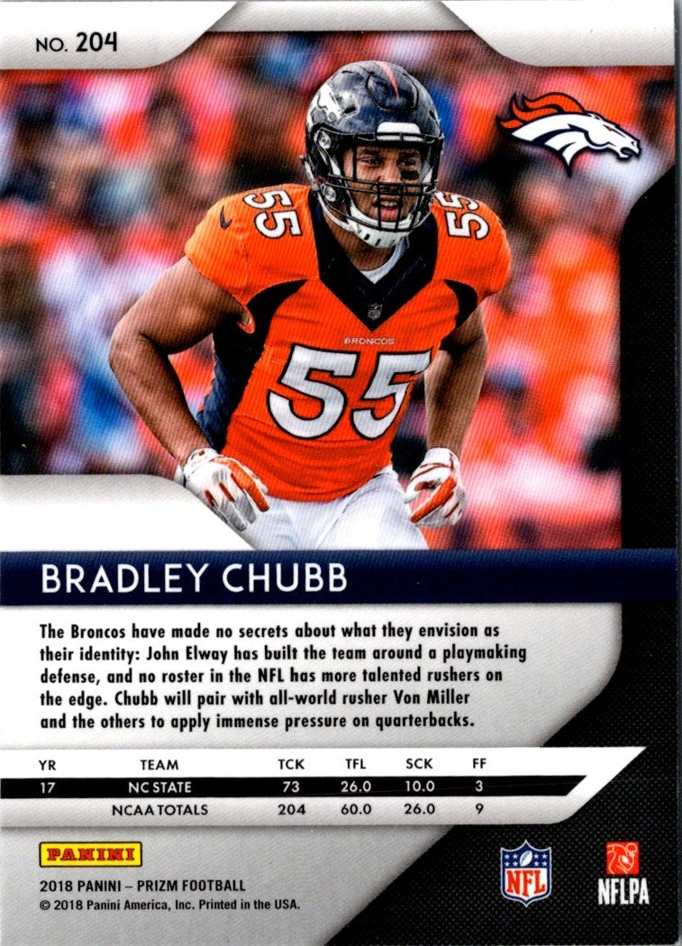 2018 Panini Playoff Bradley Chubb