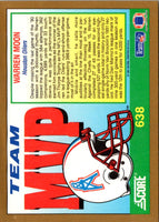 1991 Score Warren Moon #638