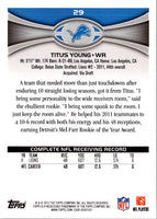 2012 Topps Titus Young #29