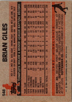 1983 Topps Brian Giles #548 Rookie