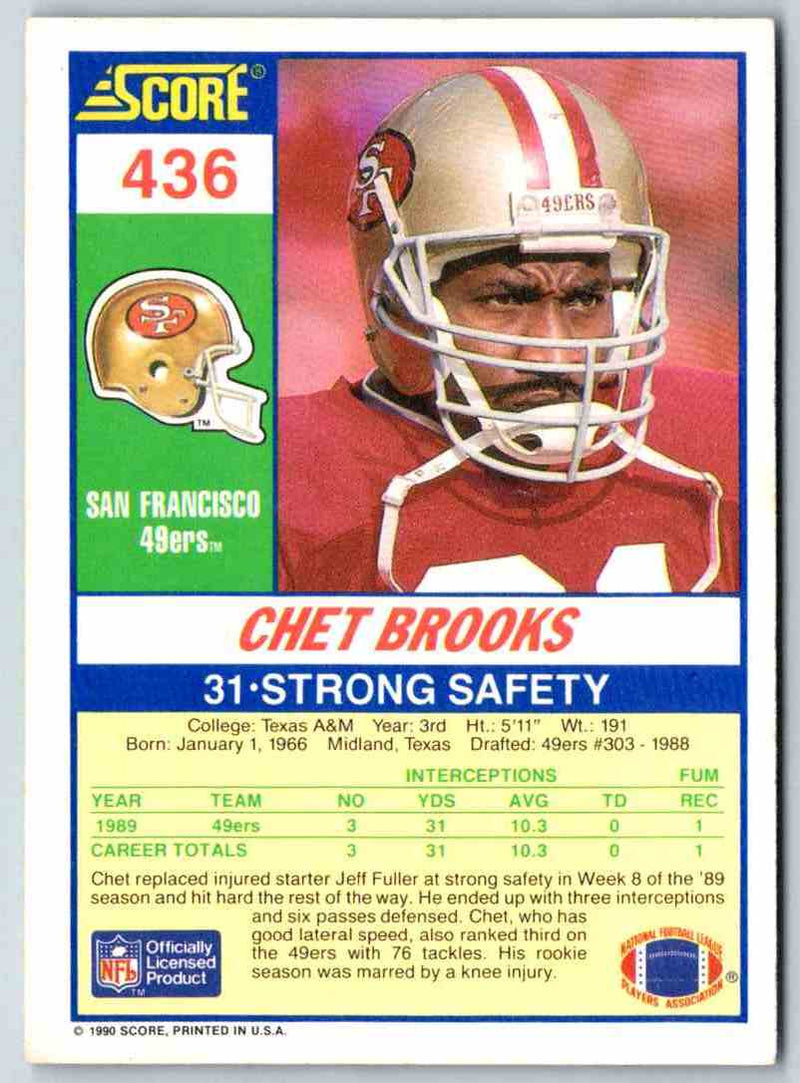 1990 Score Chet Brooks