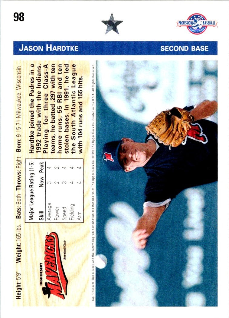 1992 Upper Deck Minors Jason Hardtke