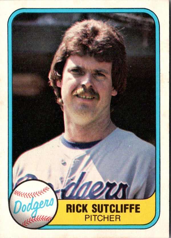 1981 Fleer Rick Sutcliffe #125