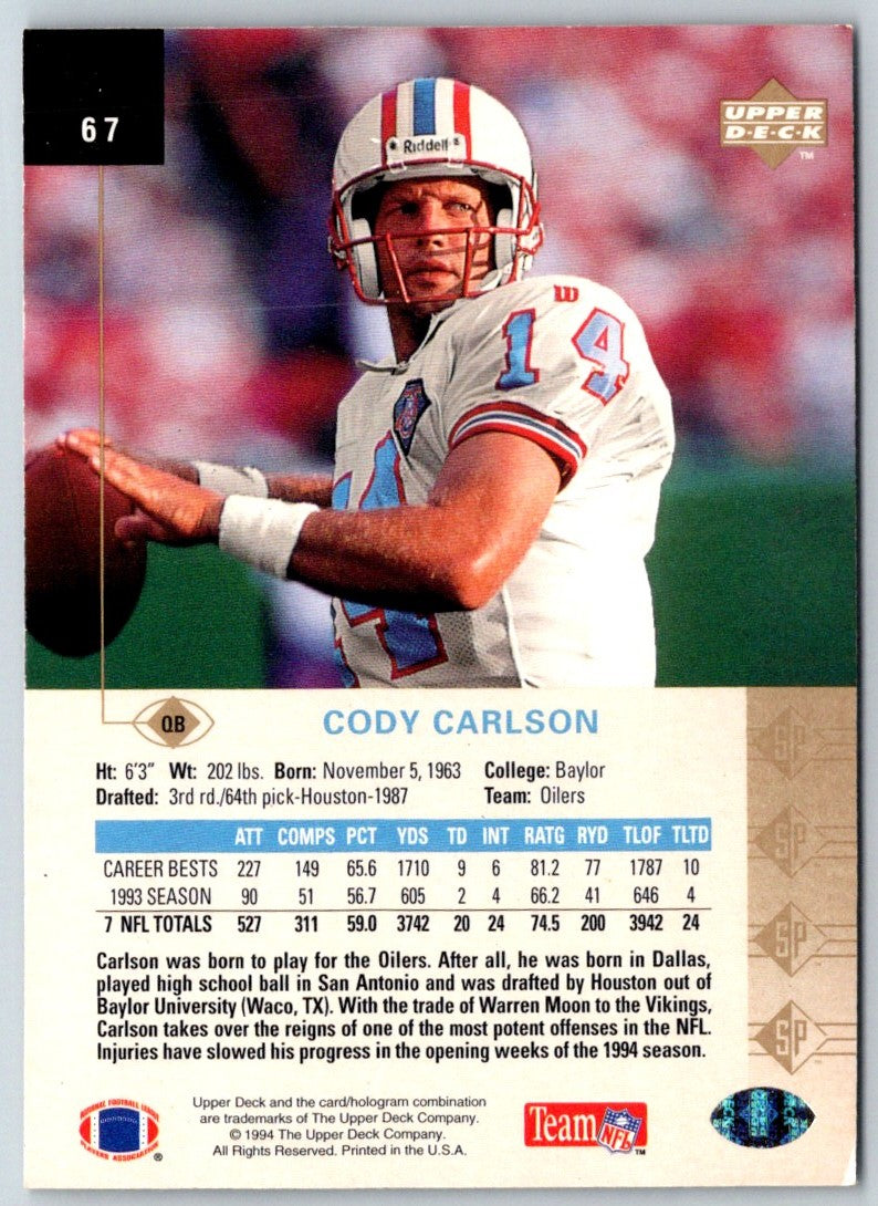 1994 SP Cody Carlson