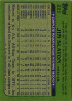 1982 Topps Jim Slaton #221