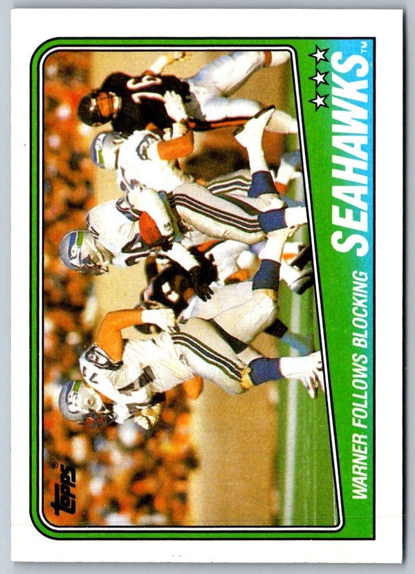 1988 Topps Seahawks Team Leaders - Curt Warner #130