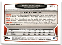 2013 Bowman Chrome Prospects Keury de la Cruz #BCP219