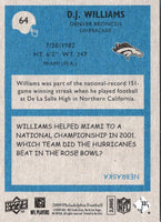 2009 Upper Deck D.J. Williams #64