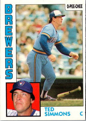 1984 O-Pee-Chee Ted Simmons #122