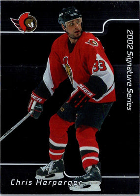 2001 Be a Player Signature Series Chris Herperger #119