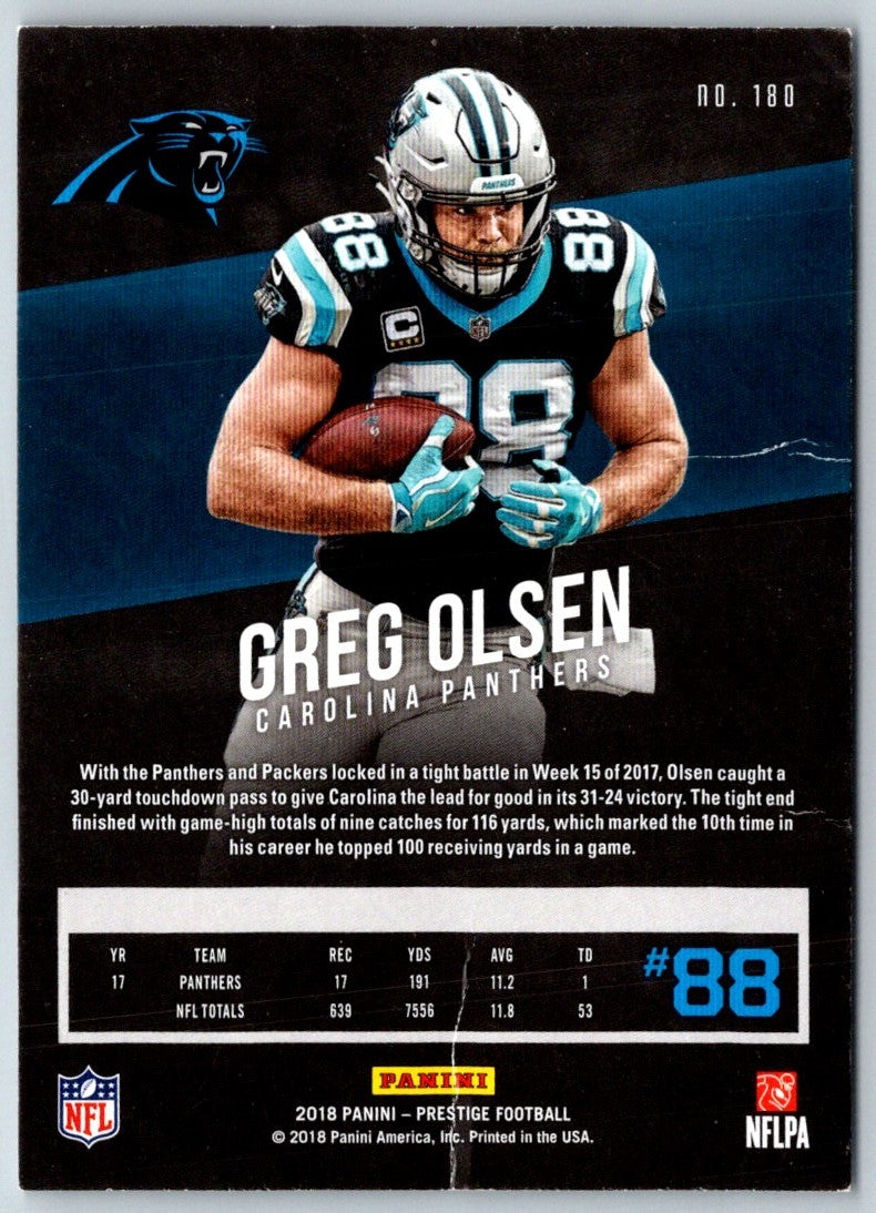 2018 Panini Prestige Greg Olsen