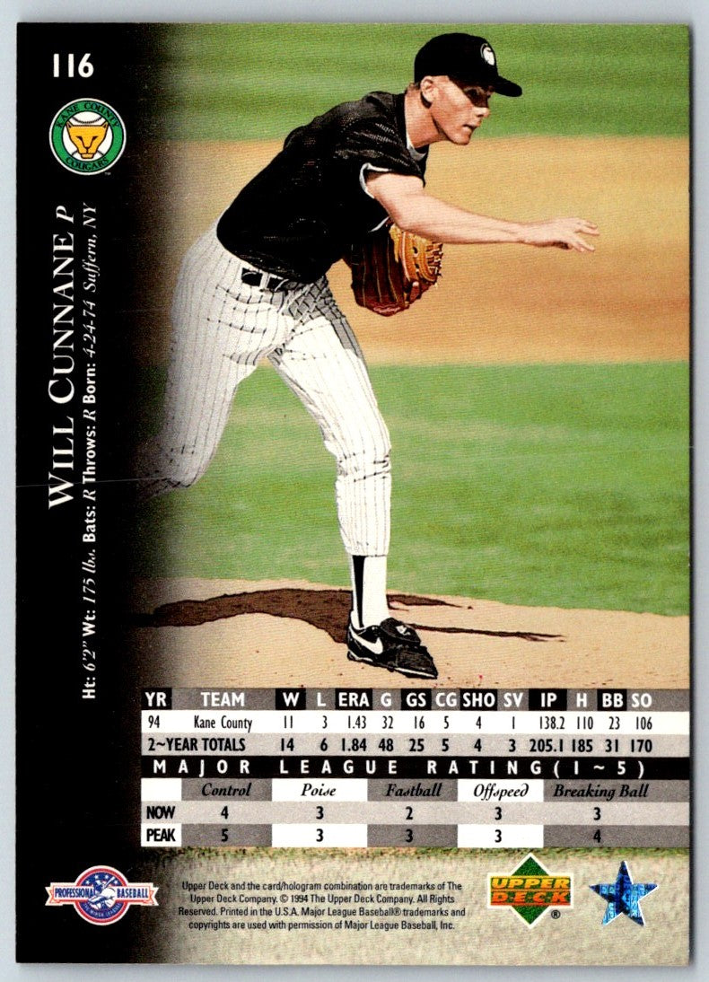 1995 Upper Deck Minors Will Cunnane