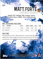 2014 Topps Fire Matt Forte #64