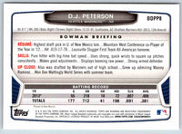 2013 Bowman D.J. Peterson #BDPP8