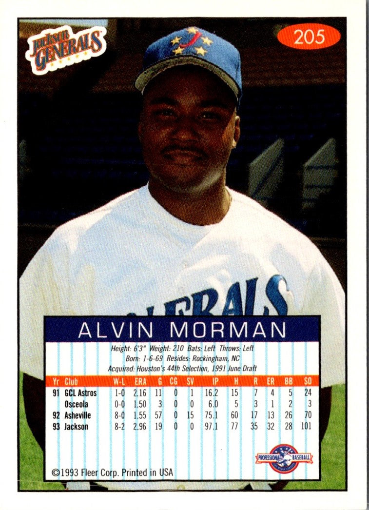 1993 Fleer Excel Alvin Morman