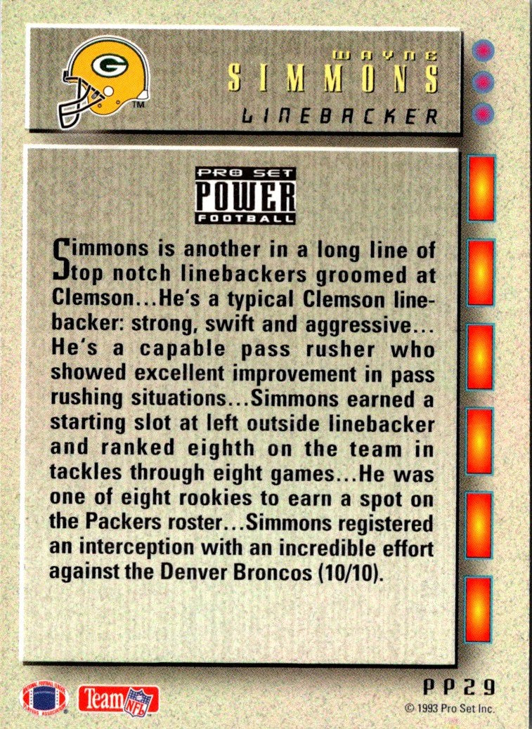 1993 Pro Set Power Update Prospects Gold Wayne Simmons