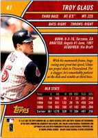 2001 Topps Reserve Troy Glaus #41