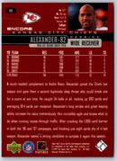 1999 Upper Deck Encore Derrick Alexander