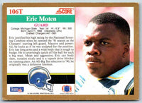 1991 Score Eric Moten #106T