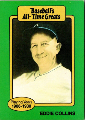 1987 Hygrade All-Time Greats Eddie Collins #NNO
