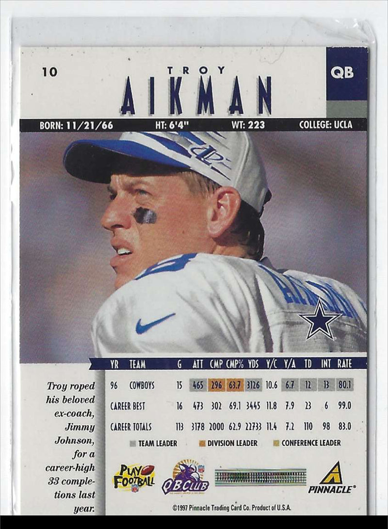 1997 Pinnacle Troy Aikman