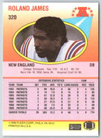 1990 Fleer Roland James #320