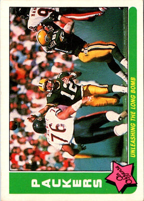 1985 Fleer Team Action Unleashing the Long Bomb (Offense) #25