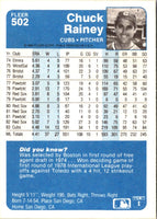 1984 Fleer Chuck Rainey #502