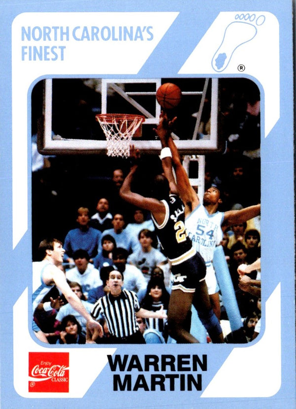 1989 Collegiate Collection North Carolina's Finest Warren Martin #140