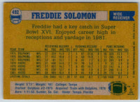 1982 Topps Freddie Solomon #492