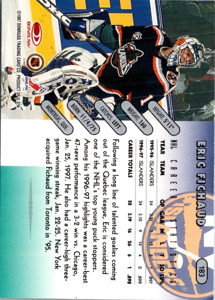 1997 Donruss Eric Fichaud