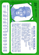 1988 Topps Kay-Bee Superstars of Baseball Ruben Sierra