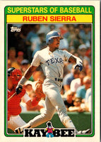 1988 Topps Kay-Bee Superstars of Baseball Ruben Sierra #28