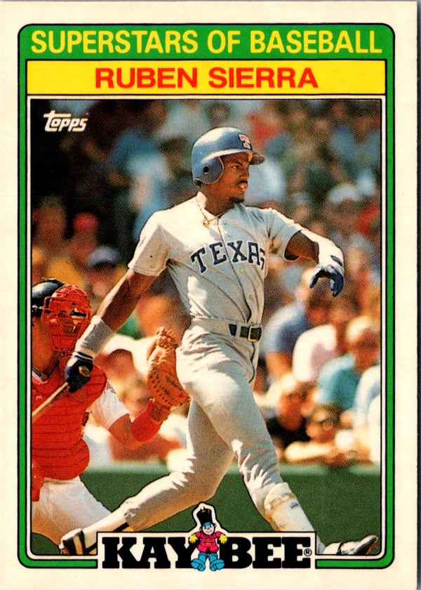 1988 Topps Kay-Bee Superstars of Baseball Ruben Sierra #28