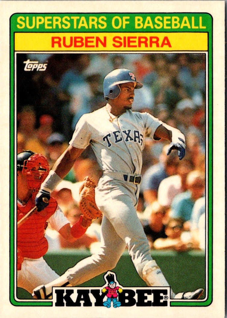 1988 Topps Kay-Bee Superstars of Baseball Ruben Sierra