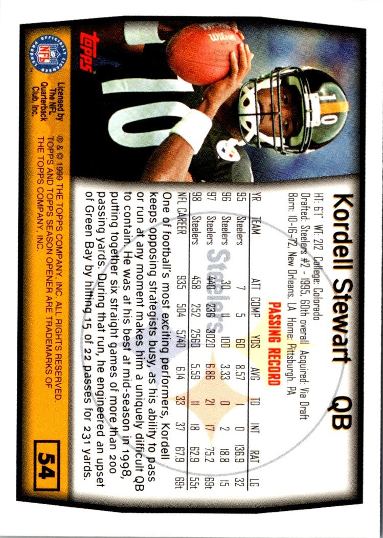 1999 Topps Kordell Stewart