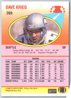 1990 Fleer Dave Krieg #269